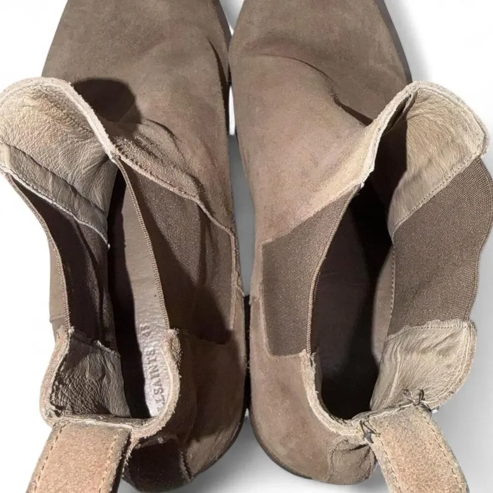 Allsaints Men's Grey and Tan Boots